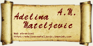 Adelina Mateljević vizit kartica